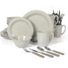 imageMartha Stewart Goodale Vintage Blue Stoneware 16 Piece Dinnerware SetGray