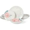 imageMartha Stewart Goodale Vintage Blue Stoneware 16 Piece Dinnerware SetPeony