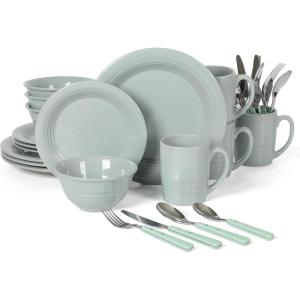 imageMartha Stewart Goodale Vintage Blue Stoneware 16 Piece Dinnerware SetBlue
