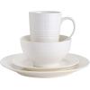 imageGibson  10250416RM Gibson Home Amelia Court 16 Piece Dinnerware Set WhiteWhite Embossed
