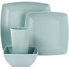 imageGibson Home Soho Grayson Square Melamine Dinnerware Set Service for Four 16pc Mint