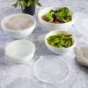 imageGibson Home Ultra 18 Piece Break and Chip Resistant Dinnerware Plates and Bowls Set Round Service for 6 Opal Glass WhiteOpal Glass