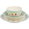 imageGibson Home Vibes Dinnerware Set Service for 4 12pcs Assorted ColorsGreen