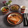 imageGibson Home Vibes Dinnerware Set Service for 4 12pcs Assorted ColorsMulticolor