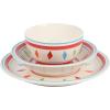 imageGibson Home Vibes Dinnerware Set Service for 4 12pcs Assorted ColorsRed