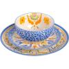 imageLaurie Gates by Gibson Hand Painted Tierra Mix and Match Dinnerware Set Service for 4 12pcs Tile