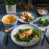 imageLaurie Gates by Gibson Hand Painted Tierra Mix and Match Dinnerware Set Service for 4 12pcs Tile