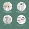 imageOprahs Favorite Things  12 Piece Triply Stainless Steel Pots and Pans Cookware Set wNonStick NonToxic Ceramic Interior Ceramic Steamer Inserts ampamp 12 Protective Care BagsTriPly Stainless Steel