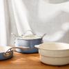 imageOprahs Favorite Things  12 Piece Triply Stainless Steel Pots and Pans Cookware Set wNonStick NonToxic Ceramic Interior Ceramic Steamer Inserts ampamp 12 Protective Care BagsPeriwinkle Blue