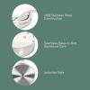 imageOprahs Favorite Things  12 Piece Triply Stainless Steel Pots and Pans Cookware Set wNonStick NonToxic Ceramic Interior Ceramic Steamer Inserts ampamp 12 Protective Care BagsTriPly Stainless Steel