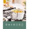 imageOprahs Favorite Things  12 Piece Triply Stainless Steel Pots and Pans Cookware Set wNonStick NonToxic Ceramic Interior Ceramic Steamer Inserts ampamp 12 Protective Care BagsTriPly Stainless Steel