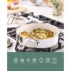 imageOprahs Favorite Things  12 Piece Triply Stainless Steel Pots and Pans Cookware Set wNonStick NonToxic Ceramic Interior Ceramic Steamer Inserts ampamp 12 Protective Care BagsTriPly Stainless Steel