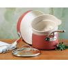 imageOprahs Favorite Things  12 Piece Triply Stainless Steel Pots and Pans Cookware Set wNonStick NonToxic Ceramic Interior Ceramic Steamer Inserts ampamp 12 Protective Care BagsTerracotta Orange
