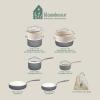 imageOprahs Favorite Things  12 Piece Triply Stainless Steel Pots and Pans Cookware Set wNonStick NonToxic Ceramic Interior Ceramic Steamer Inserts ampamp 12 Protective Care BagsStone Gray