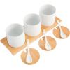imageGibson Home Gracious Dining Dinnerware 10pc Condiment Jars wSpoons White