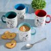 imagePeanuts Snoopy Freckled Joy 15oz Mugs Stoneware 4Pack Assorted Colors