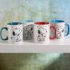 imagePeanuts Snoopy Freckled Joy 15oz Mugs Stoneware 4Pack Assorted Colors