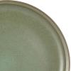 imageGibson Elite Island Cove 16 Piece Service for 4 Plates and Bowls Reactive Glaze Organic Round Dishes Stoneware Ceramic Dinnerware Set GreenBeckett Green