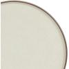 imageGibson Elite Island Cove 16 Piece Service for 4 Plates and Bowls Reactive Glaze Organic Round Dishes Stoneware Ceramic Dinnerware Set GreenGelston Cream