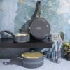 imageSpice by Tia Mowry Savory Saffron 5 QT Healthy Nonstick Ceramic Dutch Oven W Stainless Steel Steamer Insert and Lid  TealGray