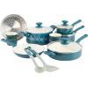 imageSpice by Tia Mowry Savory Saffron 5 QT Healthy Nonstick Ceramic Dutch Oven W Stainless Steel Steamer Insert and Lid  TealTeal