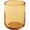 imageSayulita Spring 4 Piece Hand Made 16 OZ Amber Colored Glass Double Old Fashioned Set wFour Coasters
