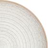 imageGibson Elite Sunveil 16 Piece Service for 4 Plates and Bowls Reactive Glaze Round Dishes Stoneware Ceramic Dinnerware Set BlueSand Cream