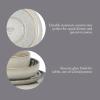 imageGibson Elite Sunveil 16 Piece Service for 4 Plates and Bowls Reactive Glaze Round Dishes Stoneware Ceramic Dinnerware Set BlueSunveil Taupe