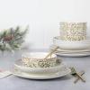 imageGibson Home Tree Festival Double Dinnerware Set Service for Four 12pcs