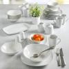 imageGibson Home Zen Buffet Round 12 Piece Porcelain Chip and Scratch Resistant Dinnerware Plates and Bowls Set Scratch ampamp Chip ResistantClassic Pearl