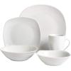 imageGibson Home Zen Buffet Round 12 Piece Porcelain Chip and Scratch Resistant Dinnerware Plates and Bowls Set Scratch ampamp Chip ResistantClassic Pearl