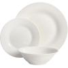 imageGibson Home Zen Buffet Round 12 Piece Porcelain Chip and Scratch Resistant Dinnerware Plates and Bowls Set Scratch ampamp Chip ResistantWhite Round