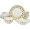 imageGibson Home Tree Festival Double Dinnerware Set Service for Four 12pcs