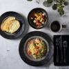 imageGibson Dragonstone 16 pc Dinnerware Set Grey Stoneware Gray 
