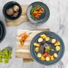 imageMartha Stewart Portillo 12 Piece Reactive Stoneware Dinnerware Set  Blue