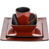 imageGibson Elite Kiesling 16 Piece Dinnerware Set Red