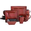 imageGibson Elite Kiesling 16 Piece Dinnerware Set Red