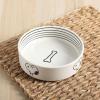 imagePeanuts Snoopy Dog Bowl with Bone Design  65quot Stoneware Water or Food Bowl for Small to Medium Dogs  Cute Cartoon Pet Dish Durable ampamp Easy to CleanSnoopy