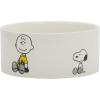 imagePeanuts Snoopy Dog Bowl with Bone Design  65quot Stoneware Water or Food Bowl for Small to Medium Dogs  Cute Cartoon Pet Dish Durable ampamp Easy to CleanSnoopy  Charlie Brown