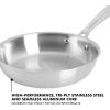 imageBabish 10 Inch Stainless Steel Triply Professional Grade Fry PanFry Pan 8inch