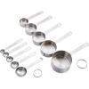 imageBabish 10Piece Stainless Steel Measuring Cups ampamp Spoon Set10Piece