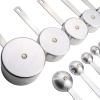 imageBabish 10Piece Stainless Steel Measuring Cups ampamp Spoon Set10Piece
