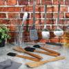 imageBabish 11 Piece Essential Teak Wood Silicone and Stainless Steel Tool Set