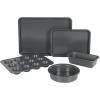 imageBabish 5 Piece Nonstick Heavy Gauge Professional Carbon Steel Bakeware SetBlack