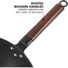 imageBabish Carbon Steel Flat Bottom Wok and Stir Fry Pan 14InchFry Pan
