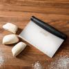 imageBabish MultiPurpose Stainless Steel ScaperChopper with Grip 6Inch SilverBlack