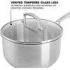 imageBabish Stainless Steel 35qt Triply Professional Grade Sauce Pan