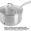 imageBabish Stainless Steel 35qt Triply Professional Grade Sauce Pan