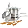 imageBabish TriPly Stainless Steel Professional Grade Saute Pan wLid 5QuartStainless Steel