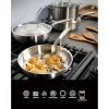 imageBabish TriPly Stainless Steel Professional Grade Saute Pan wLid 5QuartStainless Steel